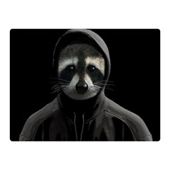 Gangsta Raccoon  Double Sided Flano Blanket (mini)  by Valentinaart