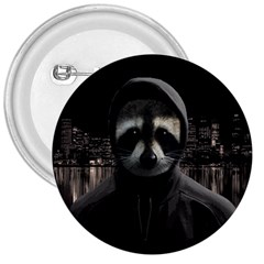 Gangsta Raccoon  3  Buttons by Valentinaart