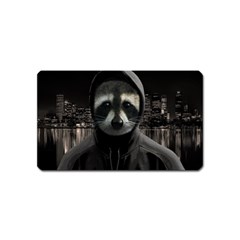 Gangsta Raccoon  Magnet (name Card) by Valentinaart