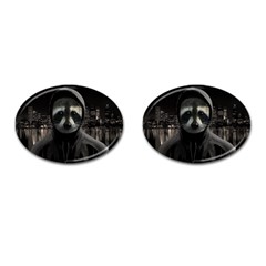 Gangsta raccoon  Cufflinks (Oval)