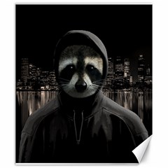 Gangsta Raccoon  Canvas 20  X 24   by Valentinaart