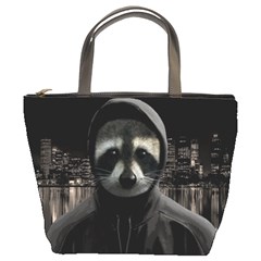 Gangsta raccoon  Bucket Bags