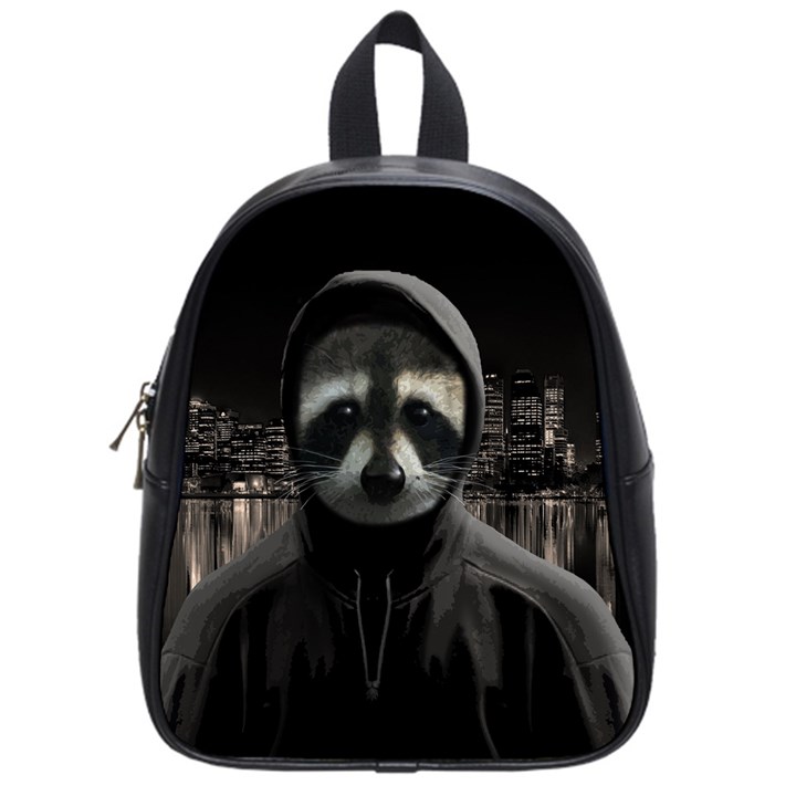 Gangsta raccoon  School Bags (Small) 