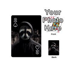 Gangsta Raccoon  Playing Cards 54 (mini)  by Valentinaart