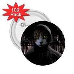 Gangsta cat 2.25  Buttons (100 pack) 