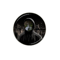 Gangsta Cat Hat Clip Ball Marker by Valentinaart