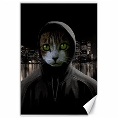 Gangsta cat Canvas 20  x 30  