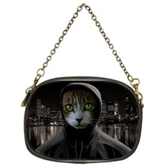 Gangsta Cat Chain Purses (one Side)  by Valentinaart