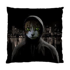 Gangsta cat Standard Cushion Case (Two Sides)