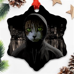 Gangsta cat Ornament (Snowflake)