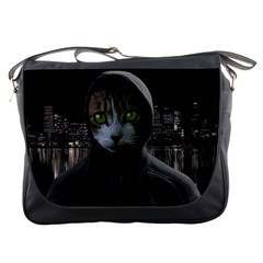 Gangsta Cat Messenger Bags by Valentinaart