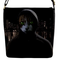 Gangsta Cat Flap Messenger Bag (s) by Valentinaart