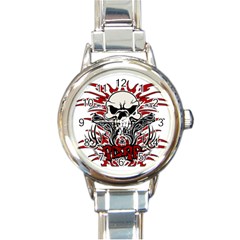 Acab Tribal Round Italian Charm Watch by Valentinaart