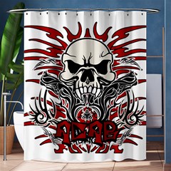 Acab Tribal Shower Curtain 60  X 72  (medium)  by Valentinaart