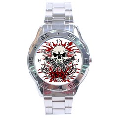 Acab Tribal Stainless Steel Analogue Watch by Valentinaart