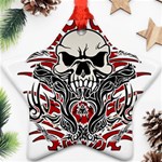 Skull tribal Ornament (Star) Front