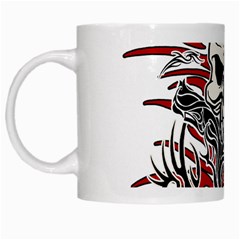 Skull Tribal White Mugs by Valentinaart