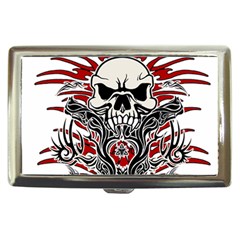 Skull Tribal Cigarette Money Cases by Valentinaart