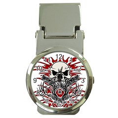 Skull Tribal Money Clip Watches by Valentinaart