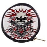 Skull tribal Mini Makeup Bags Front