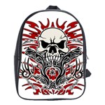 Skull tribal School Bags(Large)  Front