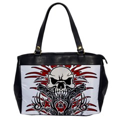 Skull Tribal Office Handbags by Valentinaart