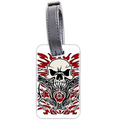 Skull Tribal Luggage Tags (two Sides) by Valentinaart