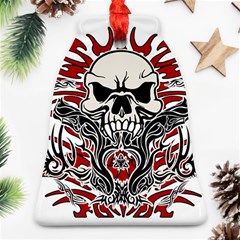 Skull Tribal Ornament (bell) by Valentinaart