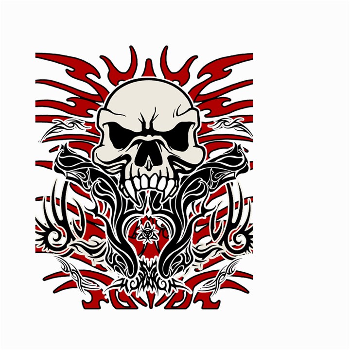 Skull tribal Large Garden Flag (Two Sides)