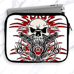 Skull Tribal Apple Ipad 2/3/4 Zipper Cases by Valentinaart