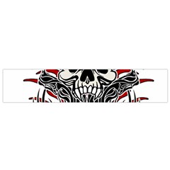 Skull Tribal Flano Scarf (small) by Valentinaart