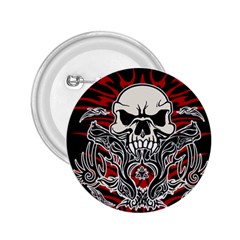 Skull tribal 2.25  Buttons