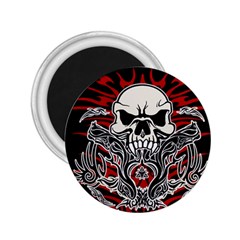 Skull tribal 2.25  Magnets