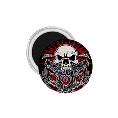 Skull Tribal 1 75  Magnets by Valentinaart