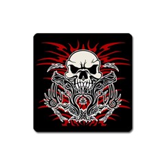 Skull tribal Square Magnet