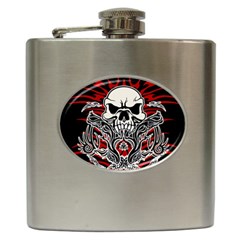 Skull tribal Hip Flask (6 oz)