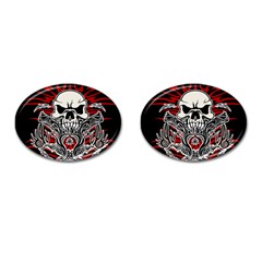 Skull tribal Cufflinks (Oval)