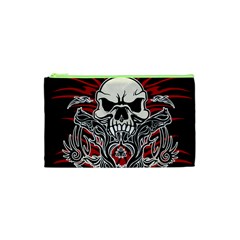 Skull tribal Cosmetic Bag (XS)