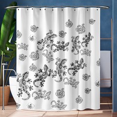 Ornate Lizards Shower Curtain 60  X 72  (medium)  by Valentinaart