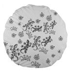 Ornate lizards Large 18  Premium Flano Round Cushions Front