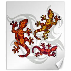 Ornate Lizards Canvas 20  X 24   by Valentinaart