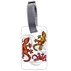 Ornate Lizards Luggage Tags (one Side)  by Valentinaart