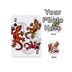 Ornate Lizards Playing Cards 54 (mini)  by Valentinaart