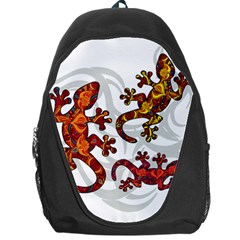 Ornate Lizards Backpack Bag by Valentinaart