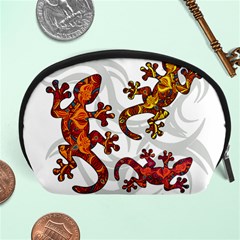 Ornate Lizards Accessory Pouches (large)  by Valentinaart