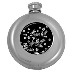 Ornate Lizards Round Hip Flask (5 Oz)