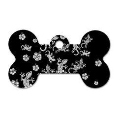 Ornate Lizards Dog Tag Bone (one Side) by Valentinaart