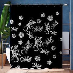 Ornate Lizards Shower Curtain 60  X 72  (medium)  by Valentinaart