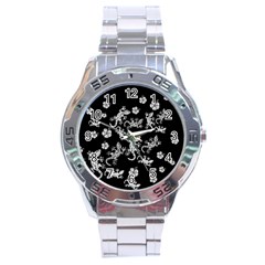 Ornate Lizards Stainless Steel Analogue Watch by Valentinaart