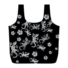 Ornate Lizards Full Print Recycle Bags (l) 